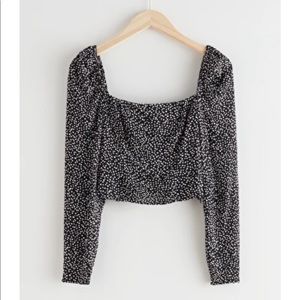 & Other Stories Puff Sleeve Top.